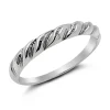 Studio Jewellery Feature & Stacker Rings | Rings-Slim Croissant Silver Ring