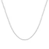 Studio Jewellery Necklaces-Slim Silver Box Chain Necklace