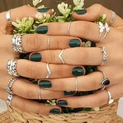 Studio Jewellery Feature & Stacker Rings | Rings-Small Bee Silver Ring