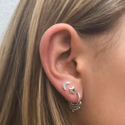 Studio Jewellery Earring Jackets And Threaders | Earrings-Small Boho Silver Hoop Earrings