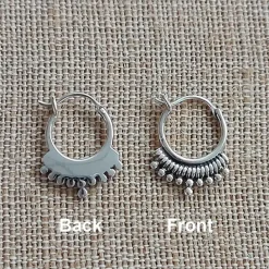 Studio Jewellery Earring Jackets And Threaders | Earrings-Small Boho Silver Hoop Earrings