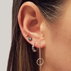 Studio Jewellery Stud Earrings | Earrings-Small Dome Silver Earrings Studs