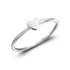 Studio Jewellery Feature & Stacker Rings | Rings-Small Heart Silver Ring