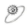 Studio Jewellery Feature & Stacker Rings | Rings-Small Smiling Sun Silver Ring