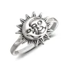 Studio Jewellery Feature & Stacker Rings | Rings-Smiling Sun and Moon Silver Ring
