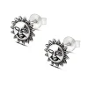 Studio Jewellery Stud Earrings | Earrings-Smiling Sun Silver Stud Earrings