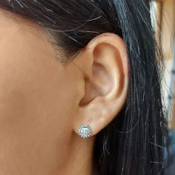 Studio Jewellery Stud Earrings | Earrings-Smiling Sun Silver Stud Earrings