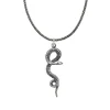 Studio Jewellery Necklaces-Snake Charm and Chain Necklace