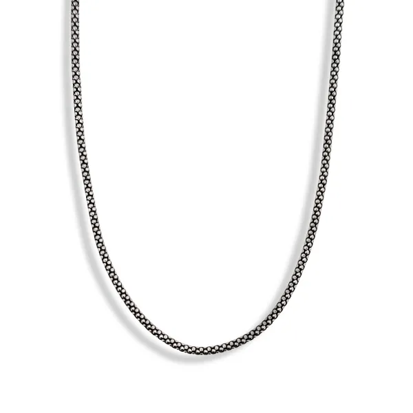 Studio Jewellery Necklaces-Snake Charm and Chain Necklace