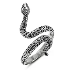 Studio Jewellery Feature & Stacker Rings | Rings-Snake Silver Ring
