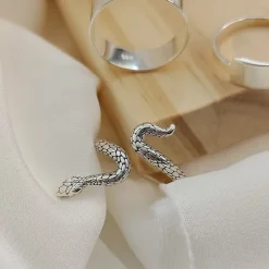 Studio Jewellery Feature & Stacker Rings | Rings-Snake Silver Ring