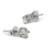 Studio Jewellery Stud Earrings | Earrings-Solid Sterling Silver 4mm CZ Earring Studs