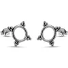 Studio Jewellery Stud Earrings | Earrings-Sphere Beads Silver Earring Studs