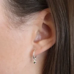 Studio Jewellery Hoop Earrings | Earrings-Star Hoop Earrings