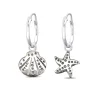 Studio Jewellery Hoop Earrings | Earrings-Starfish Shell Mixed Charm Hoop Earrings