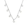 Studio Jewellery Necklaces-7 Stars Silver Necklace