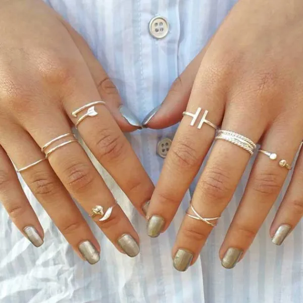 Studio Jewellery Feature & Stacker Rings | Rings-925 Sterling Silver Arrow Ring