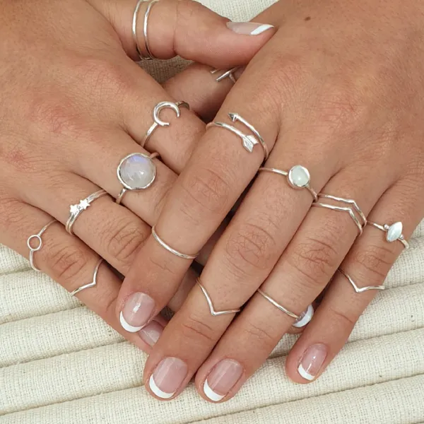 Studio Jewellery Feature & Stacker Rings | Rings-925 Sterling Silver Arrow Ring