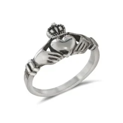 Studio Jewellery Feature & Stacker Rings | Rings-Sterling Silver Claddagh Ring