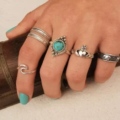 Studio Jewellery Feature & Stacker Rings | Rings-Sterling Silver Claddagh Ring