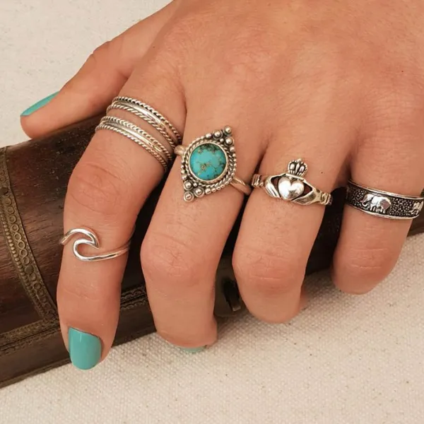 Studio Jewellery Feature & Stacker Rings | Rings-Sterling Silver Claddagh Ring