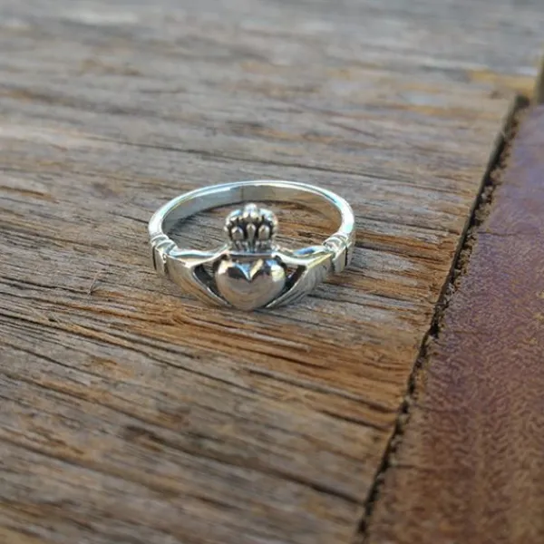 Studio Jewellery Feature & Stacker Rings | Rings-Sterling Silver Claddagh Ring