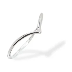 Studio Jewellery Midi And Knuckle Rings | Rings-Sterling Silver Fine V Chevron Ring