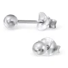 Studio Jewellery Stud Earrings | Earrings-925 Sterling Silver 3mm Ball Stud Earrings