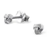 Studio Jewellery Stud Earrings | Earrings-Sterling Silver 4mm Knot Earring Studs