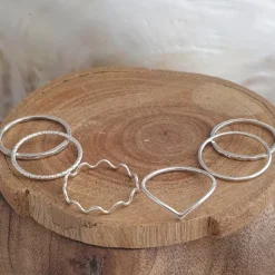 Studio Jewellery Midi And Knuckle Rings | Rings-Sterling Silver Super Fine Simple Ring
