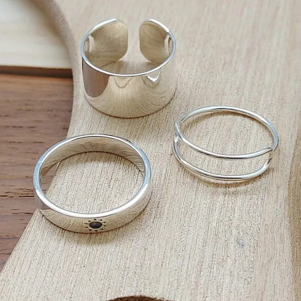 Studio Jewellery Feature & Stacker Rings | Rings-Sunny Silver Ring