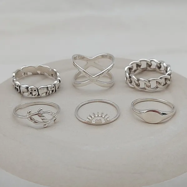 Studio Jewellery Feature & Stacker Rings | Rings-Sunrise Silver Ring