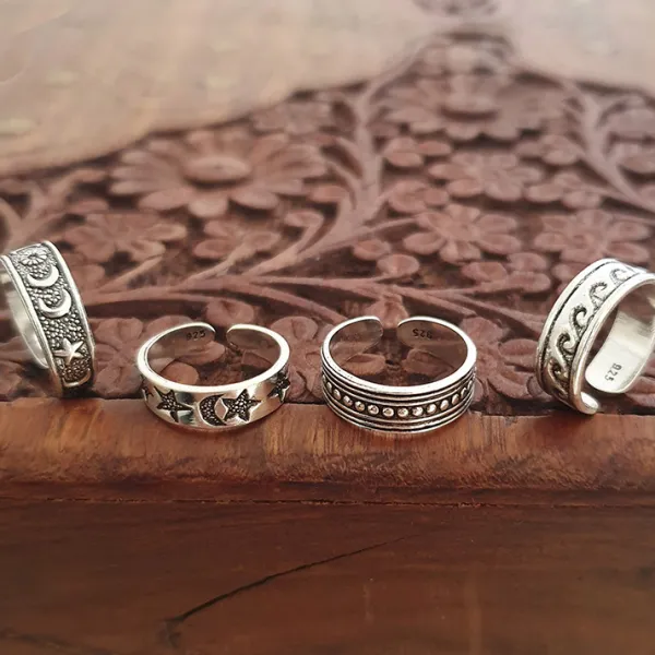 Studio Jewellery Midi And Knuckle Rings | Rings-Surf Row Knuckle Ring