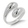 Studio Jewellery Rings-Tears Wrap Silver Ring
