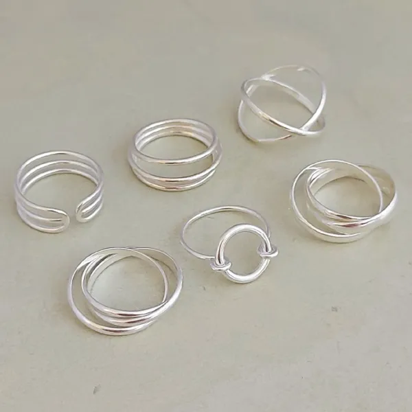 Studio Jewellery Feature & Stacker Rings | Rings-The Trio Ring