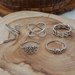 Studio Jewellery Feature & Stacker Rings | Rings-Thicc Criss Cross Silver Ring