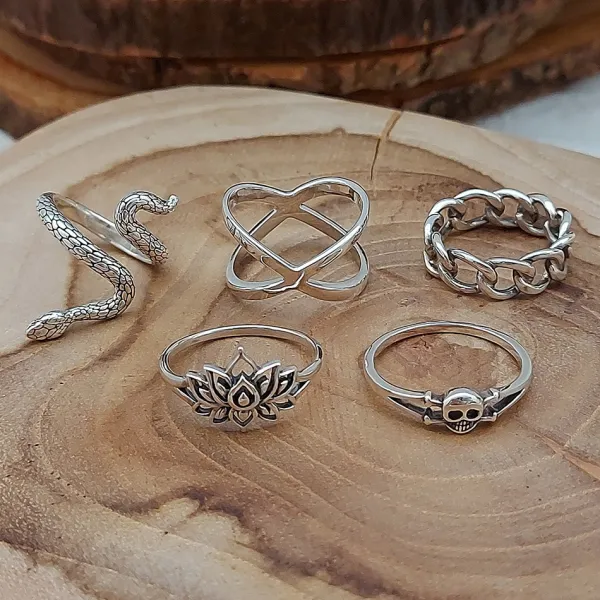 Studio Jewellery Feature & Stacker Rings | Rings-Thicc Criss Cross Silver Ring