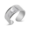Studio Jewellery Midi And Knuckle Rings | Rings-Thick 2 Edge Silver Midi Ring