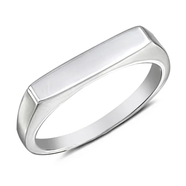 Studio Jewellery Rings | Feature & Stacker Rings-Thick Oblong Signet Ring