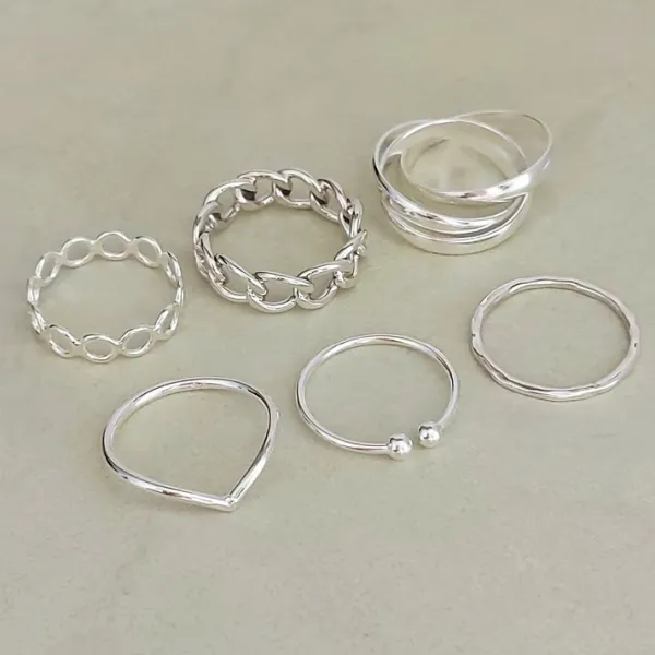 Studio Jewellery Feature & Stacker Rings | Rings-Thick Trio Ring