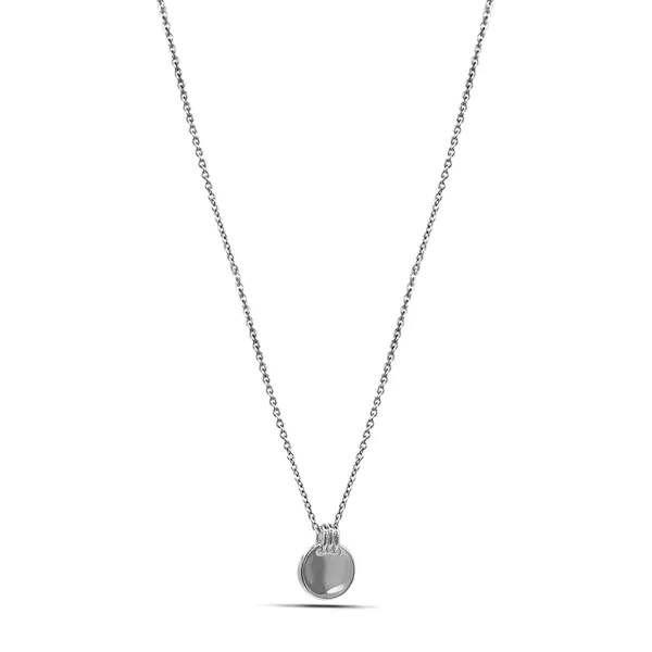Studio Jewellery Necklaces-Three Circles Silver Necklace