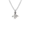Studio Jewellery Necklaces-Tiny Bee Silver Necklace