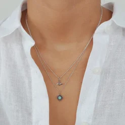 Studio Jewellery Necklaces-Tiny Bee Silver Necklace