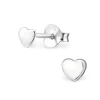 Studio Jewellery Stud Earrings | Earrings-Tiny 3mm Silver Heart Stud Earrings