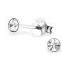 Studio Jewellery Stud Earrings | Earrings-Tiny Silver CZ Earring Studs