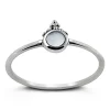 Studio Jewellery Feature & Stacker Rings | Rings-Tri Bead Mandala Silver Ring