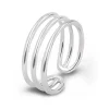 Studio Jewellery Feature & Stacker Rings | Rings-Triple Fine Silver Ring
