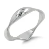 Studio Jewellery Rings-Wavy Silver Ring
