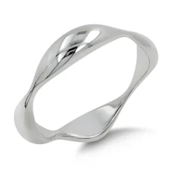 Studio Jewellery Rings-Wavy Silver Ring