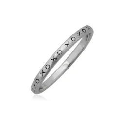 Studio Jewellery Feature & Stacker Rings | Rings-XOXOXO Ring in solid 925 Sterling Silver